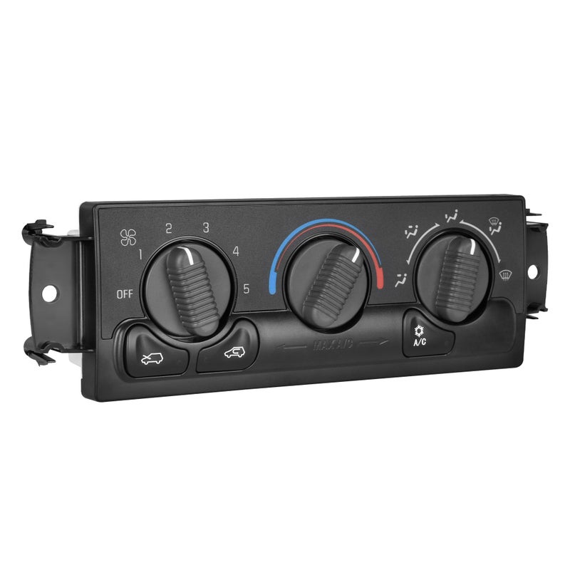 XIMAKA 599-266 Climate Control Module AC Heater HVAC Panel Compatible with 1999-2002 Chevy Silverado GMC Sierra 1500 2500 3500 Avalanche Suburban Tahoe Yukon Yukon XL (NO Rear Windshield Defogging) - Image 1