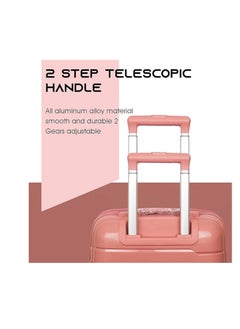 Generic ‎ Redhorns Polycarbonate Cabin Trolder Luggage Set with 8 Swivel Wheels and Two-Piece Transportation Security Management Lock 50.8 cm 35.56 - Pink ‎  - Image 5