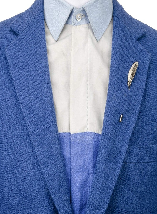 Knighthood Lapel Pin Brooch Feather Lapel Stick Pin Badge Suit For Men - Image 2