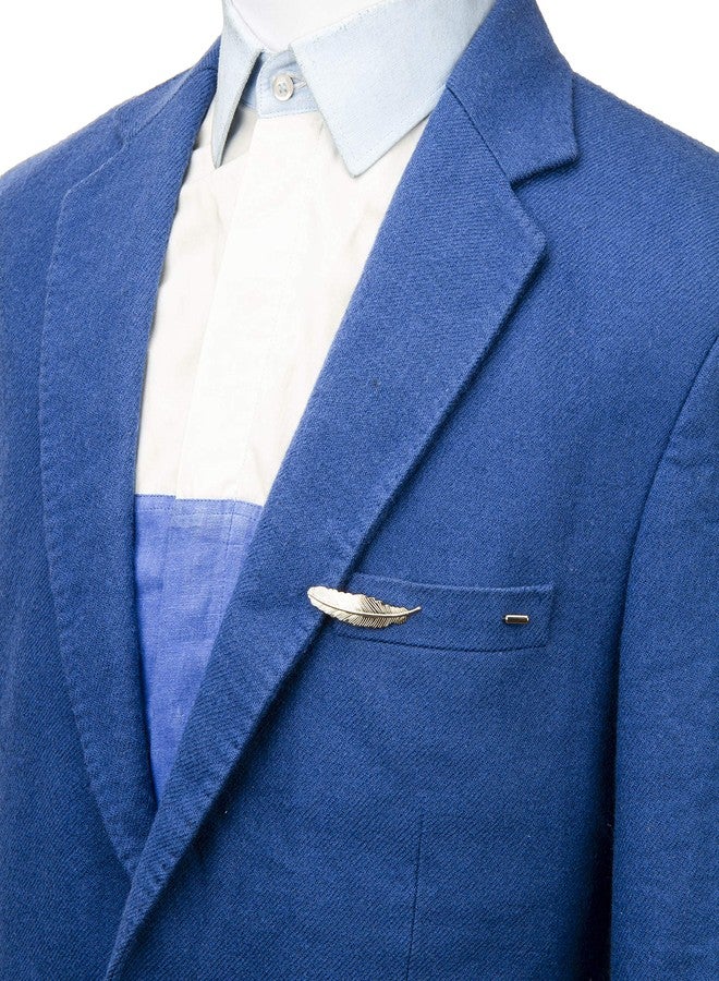 Knighthood Lapel Pin Brooch Feather Lapel Stick Pin Badge Suit For Men - Image 3