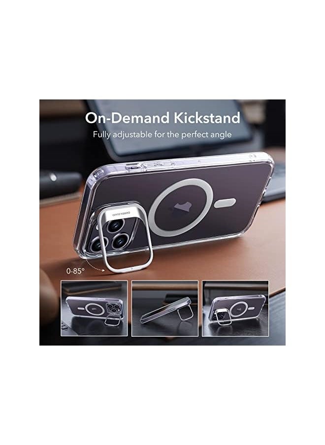 ESR For Iphone 14 Pro Case Compatible With Magsafe Built In Camera Ring Stand Military Grade Protection Magnetic Phone Case For Iphone 14 Pro Classic Kickstand Case Halolock Clear  - Image 4