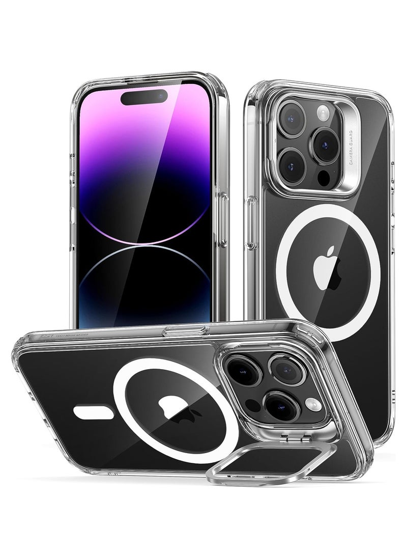 ESR For Iphone 14 Pro Case Compatible With Magsafe Built In Camera Ring Stand Military Grade Protection Magnetic Phone Case For Iphone 14 Pro Classic Kickstand Case Halolock Clear  - Image 1