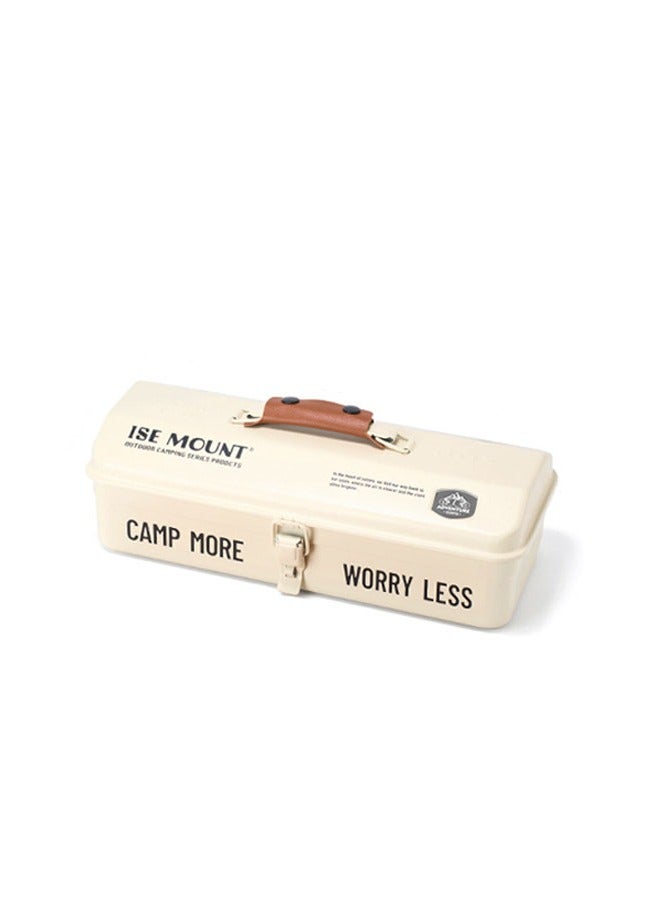 general Outdoor Tool Storage Box Portable Metal Storage Box Picnic Metal Tool Storage Box Storage box for items with handles - Image 1