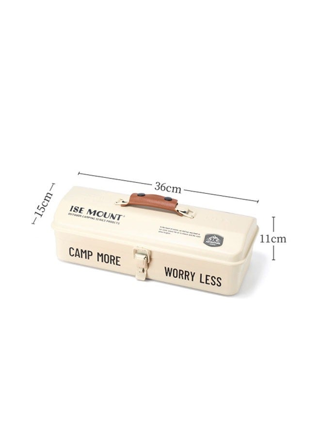 general Outdoor Tool Storage Box Portable Metal Storage Box Picnic Metal Tool Storage Box Storage box for items with handles - Image 2