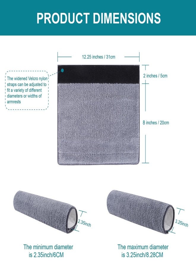 CANWUPON 2 Pcs Wheelchair Armrest Pads Covers - Widened Self Adhesive Strips Comfortable and Protective for Wheelchairs, Office Chairs, and Armrest Chairs Comfort Padding Pressure (2 Pcs Size：M) - Image 5