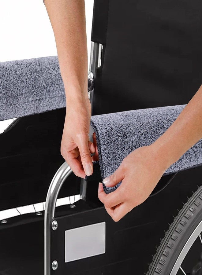 CANWUPON 2 Pcs Wheelchair Armrest Pads Covers - Widened Self Adhesive Strips Comfortable and Protective for Wheelchairs, Office Chairs, and Armrest Chairs Comfort Padding Pressure (2 Pcs Size：M) - Image 1