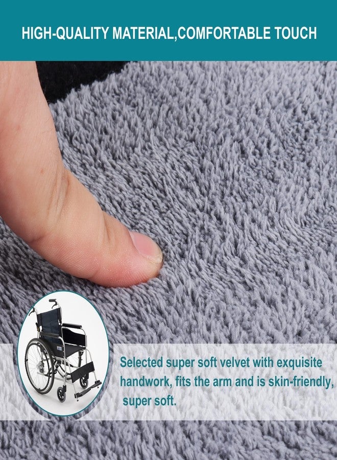 CANWUPON 2 Pcs Wheelchair Armrest Pads Covers - Widened Self Adhesive Strips Comfortable and Protective for Wheelchairs, Office Chairs, and Armrest Chairs Comfort Padding Pressure (2 Pcs Size：M) - Image 3