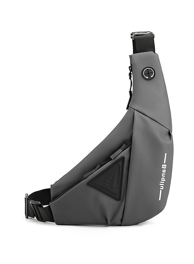 Excefore Sling Bag Man Bag Crossbody, Mens Shoulder Crossbody Chest Bag Classic Sling Slim Backpack Multipurpose Daypack Left-hand - Image 1