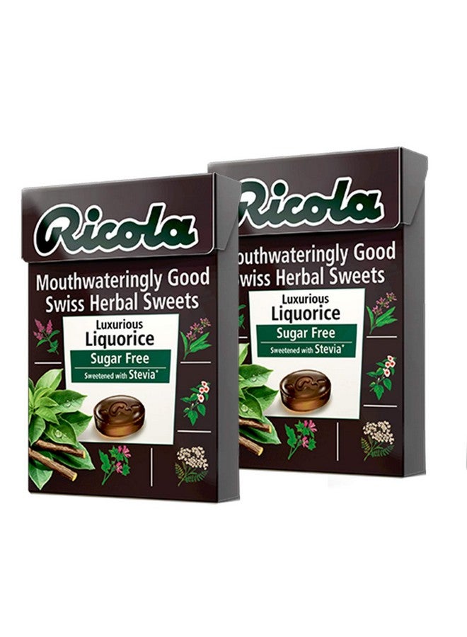Ricola حلوى ريكولا خالية من السكر بنكهة العرقسوس عبوة من 2 كيس، 2 × 45 جرام - Image 1