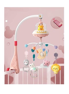 Generic Baby Cot Mobile With Musicial, Lights, And Remote Control (Pink)  - Image 1