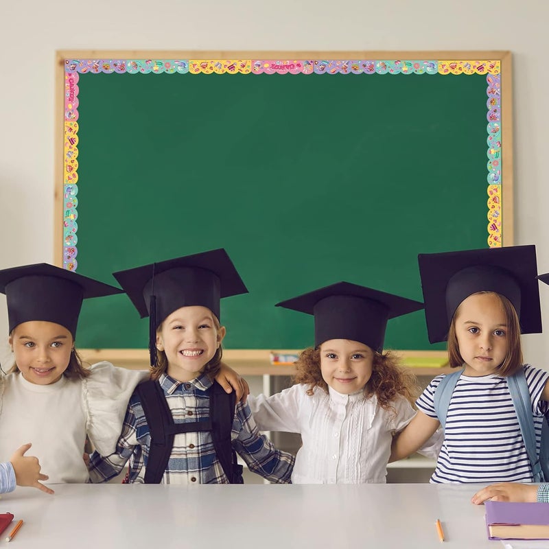 Sureio 65 Feet Candy Land Style Classroom Bulletin Board Border Bulletin Board Border Teacher Summer Classroom Decoration Home School - Image 5