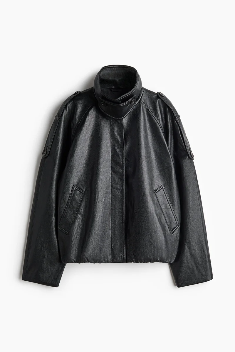 Oversized coated jacket