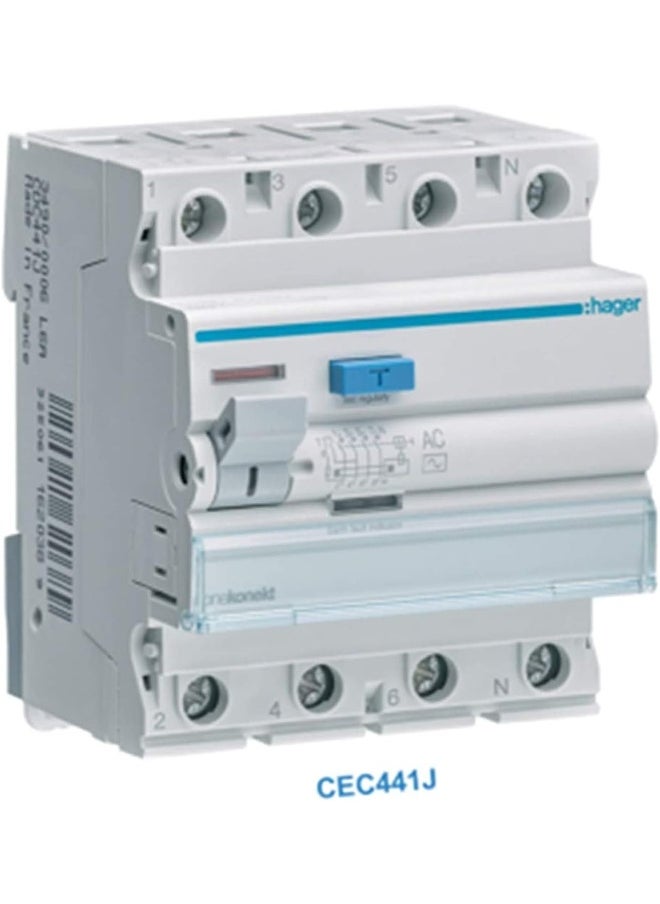 Hager - Earth Leakage Circuit Breaker Cec441J - Image 1