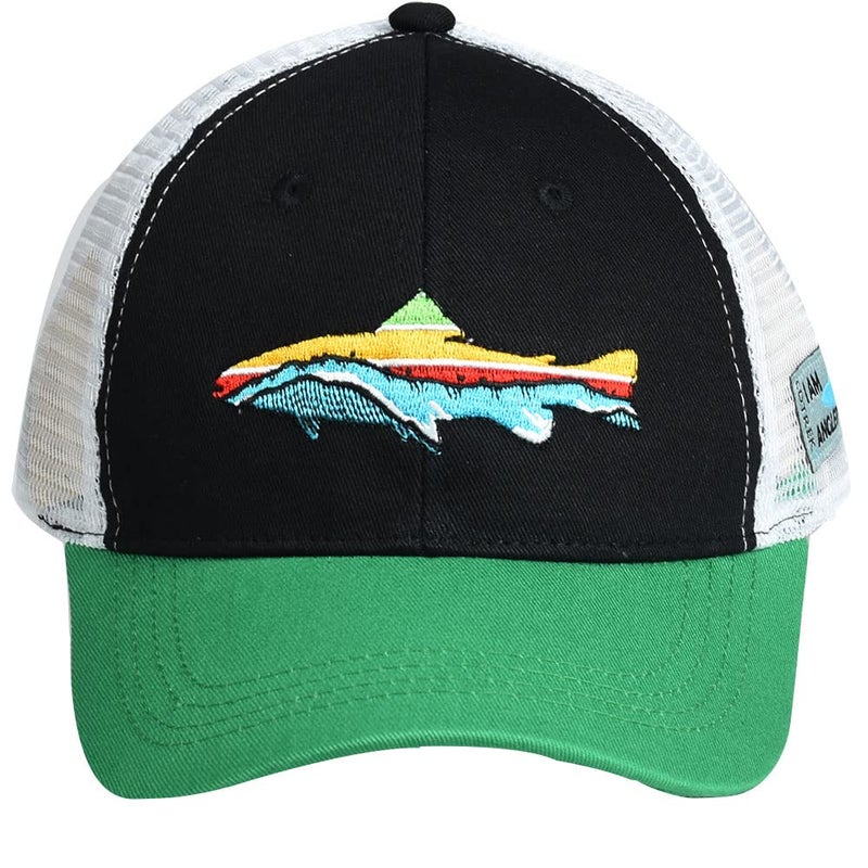 EDTREK Elite Youth Performance Mesh Hat - Boys Girls Hunting Hat and Fishing Hat (Black - Green) - Image 2