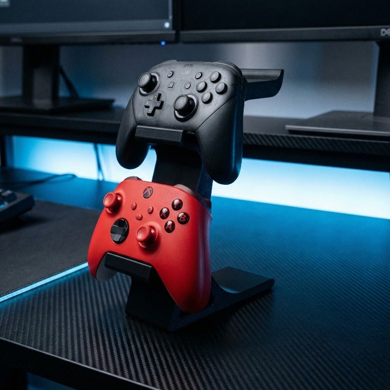 PETO 3-in-1 PS5 & Xbox Controller Stand with Headset Holder - Space-Saving Organizer for Gaming Accessories - Image 5