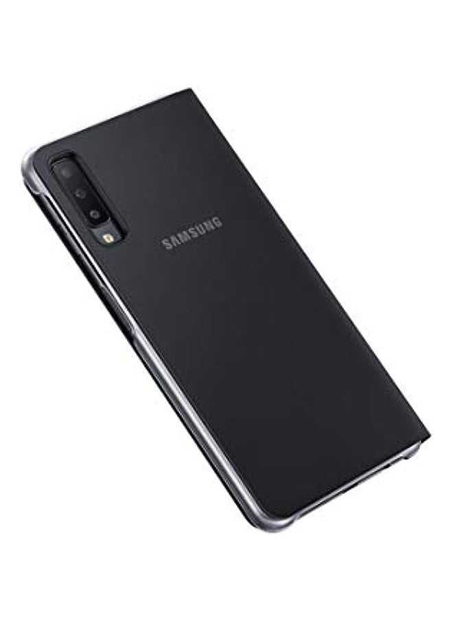 HuHa - Samsung Original Folio Wallet Cover Case for Galaxy A7 2018 - Black - Image 1