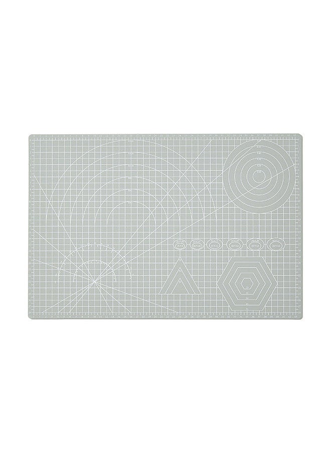 JIELISI A3 Cutting Mat PVC Double Sided Non-Slip Cutting Board Cut Pad DIY Tool with Clear Grid Lines Angles for Sewing Fabric Scrapbooking Art Craft Card Projects 45x30cm/17.7x11.8in  - Image 1