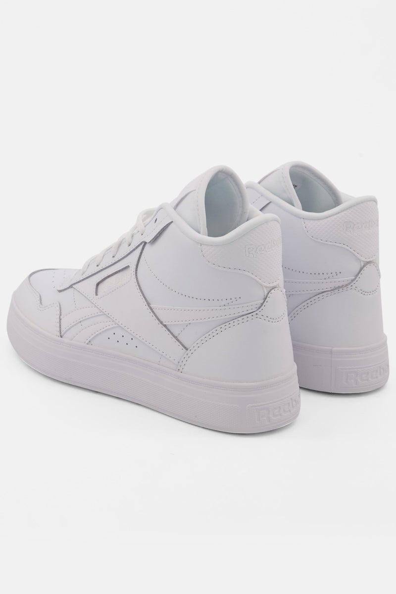 Reebok Women Court Advance Bold Lace Up Tennis Sports Shoes, White - Image 4