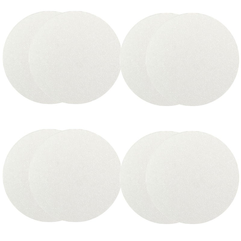 Quupy 8PCS Women Air Cushion Core Makeup Blender Sponge Replacement Round Powder Puff for BB CC Cream Foundation Fits All Skin Types White