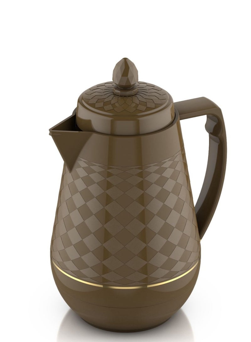 Home Master 1-liter tea thermos set from Home Master – an elegant design with a double thermal insulation to keep heat and cold for long hours.  - Image 1