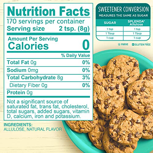 SPLENDA Allulose Plant Based Zero Calorie Sweetener For Baking & Beverages, 3 Pound Resealable Pouch - Image 2
