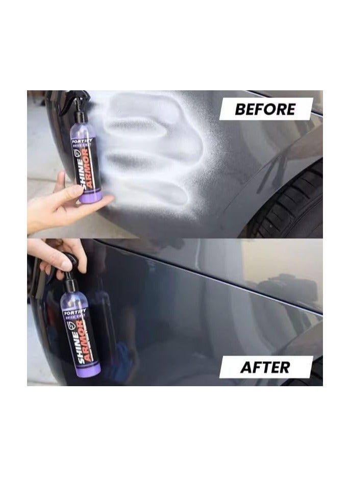 SHINE ARMOR Fortify Quick Coat Ceramic Coating - Car Wax Spray - Waterless Car Wash And Wax - Hydrophobic Top Coat Polish And Polymer Paint Sealant Protection - Image 3
