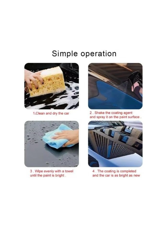 SHINE ARMOR Fortify Quick Coat Ceramic Coating - Car Wax Spray - Waterless Car Wash And Wax - Hydrophobic Top Coat Polish And Polymer Paint Sealant Protection - Image 4