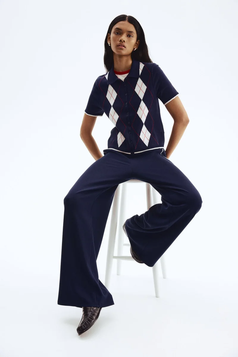 اتش اند ام كارديغان بأكمام قصيرة