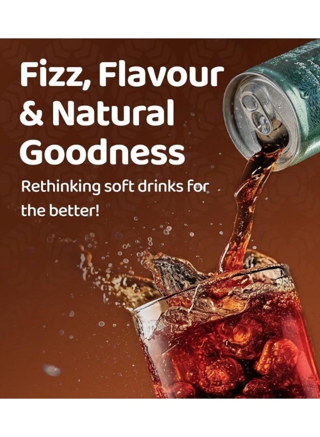 Milaf Cola Carbonated Drink No Added Sugar with Dates Extract 240ml - Image 2