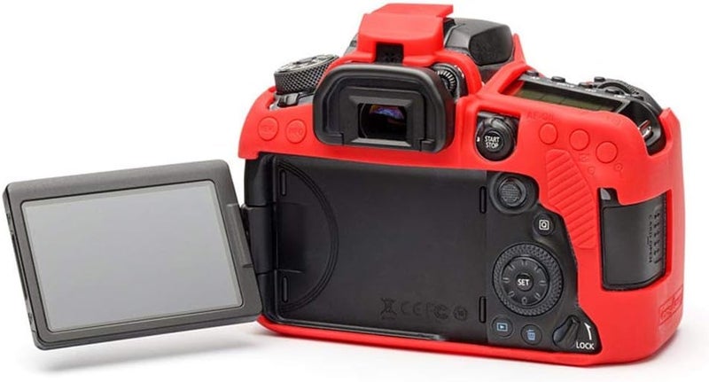 EasyCover Red Silicone Case for Canon EOS 90D - Image 3