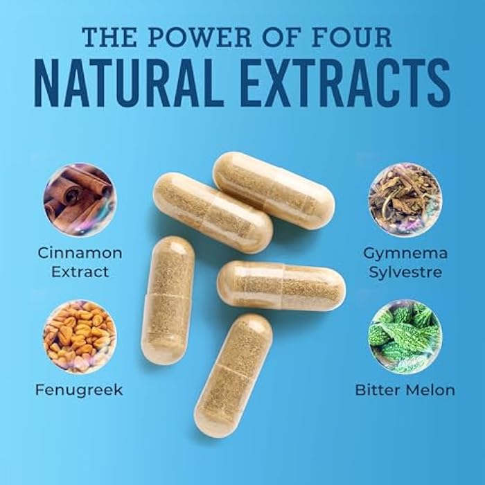 GlucoSuprs Hrx - Gymnema, Bitter Melon, Salacia, Fenugreek, Cinnamon and Jambolan - 60 Capsules - Image 4