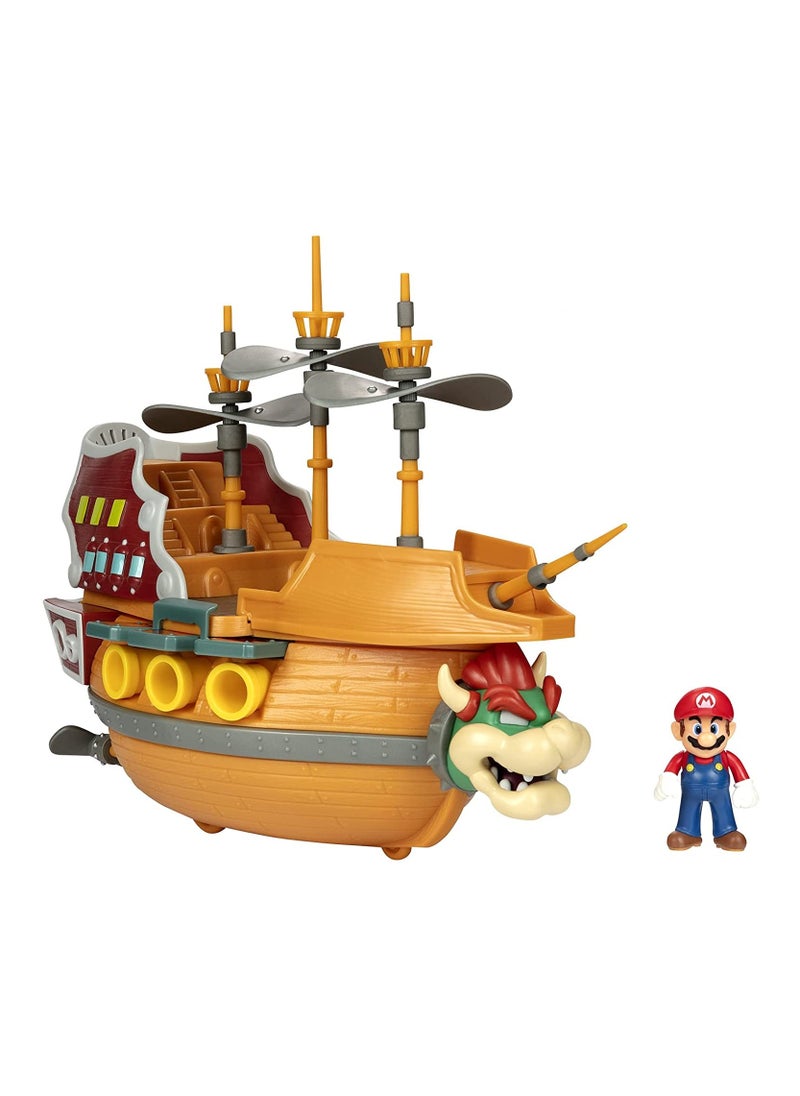 Jakks Nintendo Super Mario Dlx Bowser's Airship Playset  - Image 1