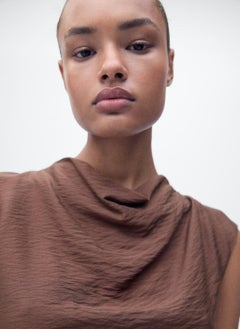 MANGO Draped Texture Dress  - Image 3