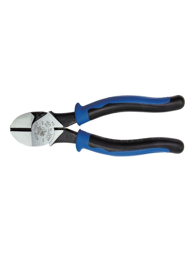 Klein Tools J2000-59 Pliers, Made in USA, Diagonal Cutting Journeyman Pliers with High-Leverage Design, Larger Head and Extra Long Blades, 9-Inch - Image 1