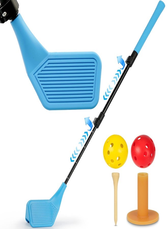 VntB Toddler Golf Set, Upgrade Design Left&Right Handed Set Adjustable Telescopic Height 17-31 inch Have Two Balls, Indoor Family Sports Outdoor Park Backyard Toys Gifts for Boys Girls, Blue - Image 1