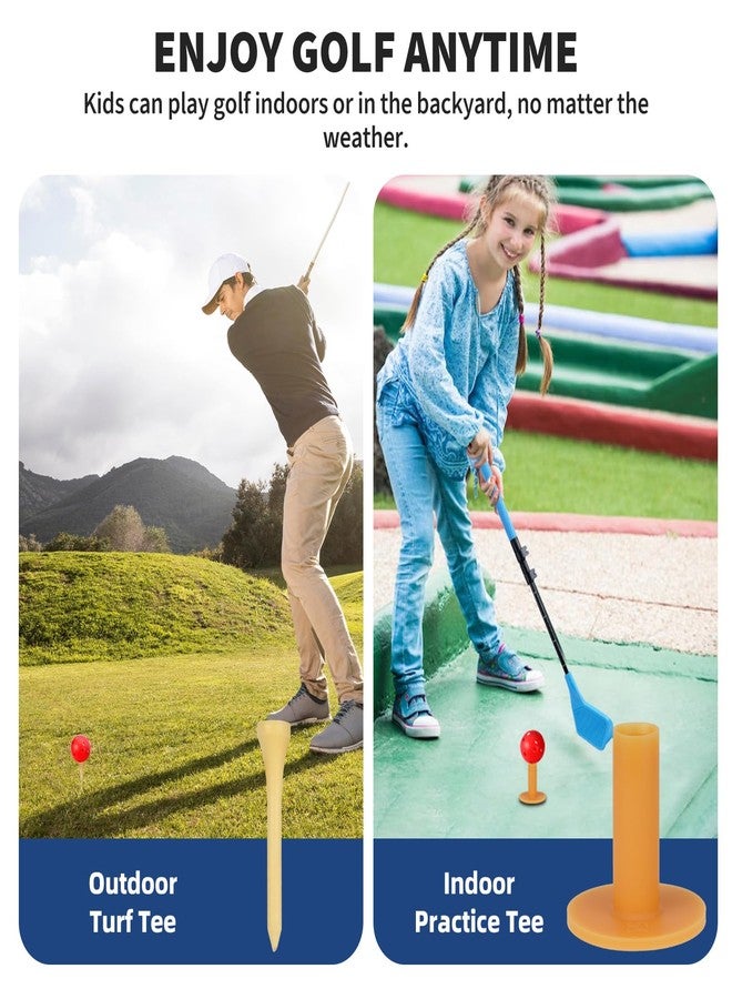 VntB Toddler Golf Set, Upgrade Design Left&Right Handed Set Adjustable Telescopic Height 17-31 inch Have Two Balls, Indoor Family Sports Outdoor Park Backyard Toys Gifts for Boys Girls, Blue - Image 5