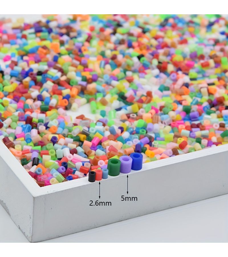 4000 Pcs Large Hole Fused Beads 2.6mm Smooth Jewelry Making DIY Craft Bracelet Necklace - Image 4