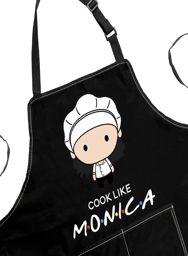 POFULL TV Show Inspired Apron Cook Like Monica Apron Friends Theme Gift - Image 5