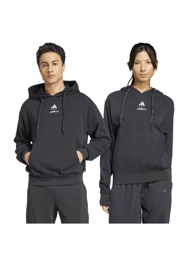 adidas سويت شيرت بغطاء رأس برسومات للجنسين من ليس ميلز
