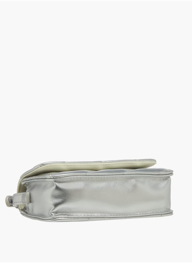 Flora Bella By Shoexpress - Girls Quilted Crossbody Bag with Adjustable Strap and Magnetic Closure - Image 1