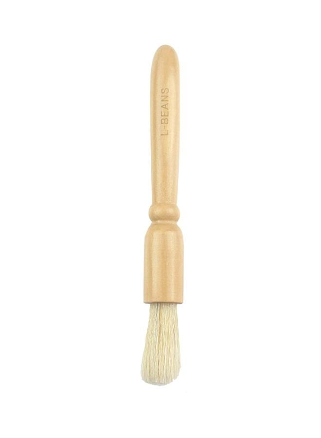 NIBEMINENT Coffee Bean Grinder Cleaning Brush Beige - Image 1