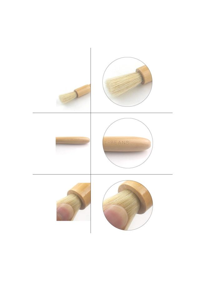 NIBEMINENT Coffee Bean Grinder Cleaning Brush Beige - Image 2