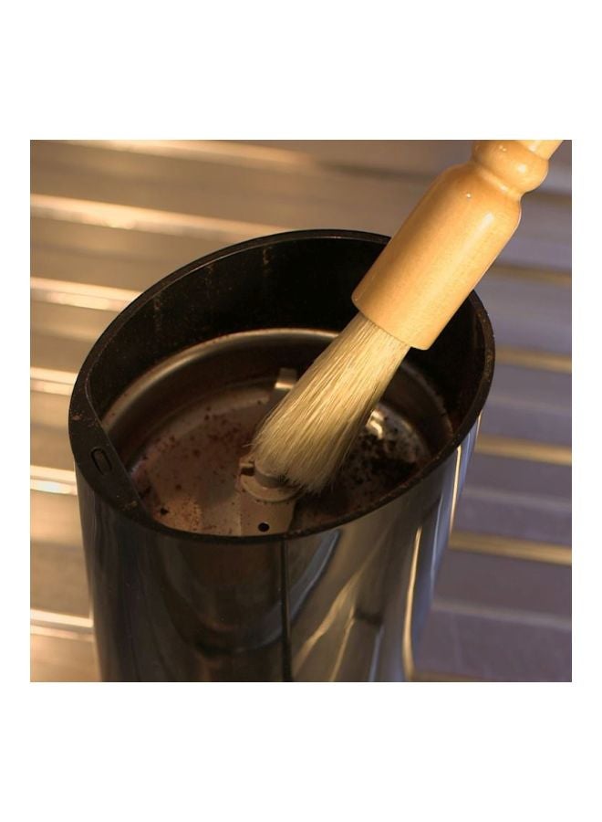 NIBEMINENT Coffee Bean Grinder Cleaning Brush Beige - Image 4