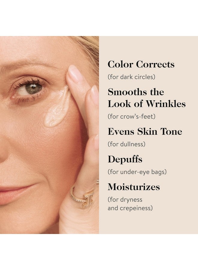 Goop Beauty Vitamin C Eye Cream Color Correcting Cream For Dark Circles Helps Smooth Wrinkles & Depuff Eyes 0.5 Fl Oz - Image 2
