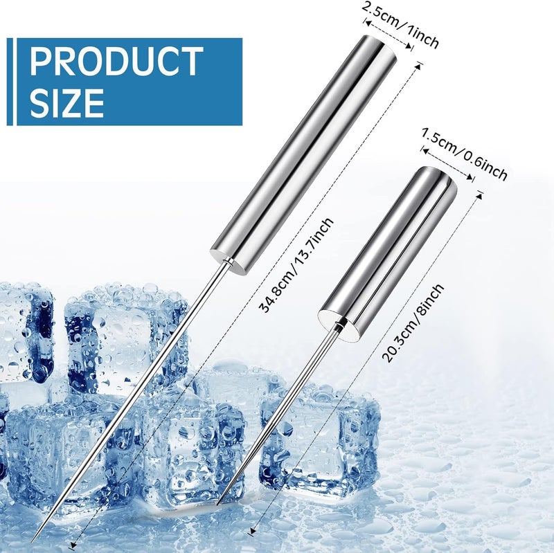 MAKINGTEC Stainless Steel Ice Pick Ice Crusher Ice Chisel Removal Pick Crushed Ice Tool for Kitchen Bars Bartender Picnics Camping and Restaurant(14 Inch) - Image 5