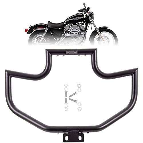 Kinglemc Crash Bar Engine Guard Highway Bar for Harley Davidson Sportster Iron 883 XL883N 09221200 Custom XL1200C 0422Roadster XL1200R 883 XL883 XL883C 0408 Superlow XL1200T 1422Black