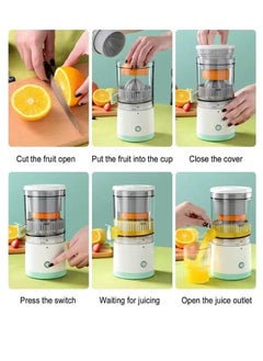 ELTRAZONE Citrus Juicer, Electric Orange Squeezer with Powerful Motor and USB Charging Cable, Juicer Extractor, Lime Juicer, Suitable for Orange, Citrus, Apple, Grapefruit and Pear  - Image 5