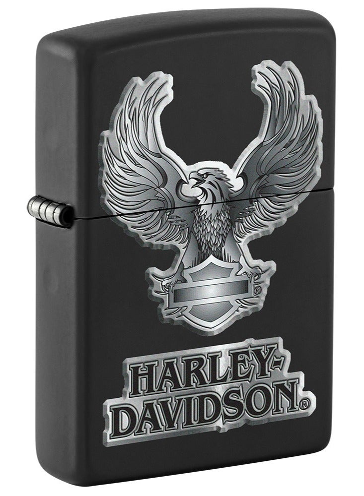Zippo Ci012845 218 Harley Davidson Black Matte Windproof Lighter - Image 1