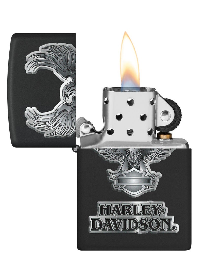 Zippo Ci012845 218 Harley Davidson Black Matte Windproof Lighter - Image 3