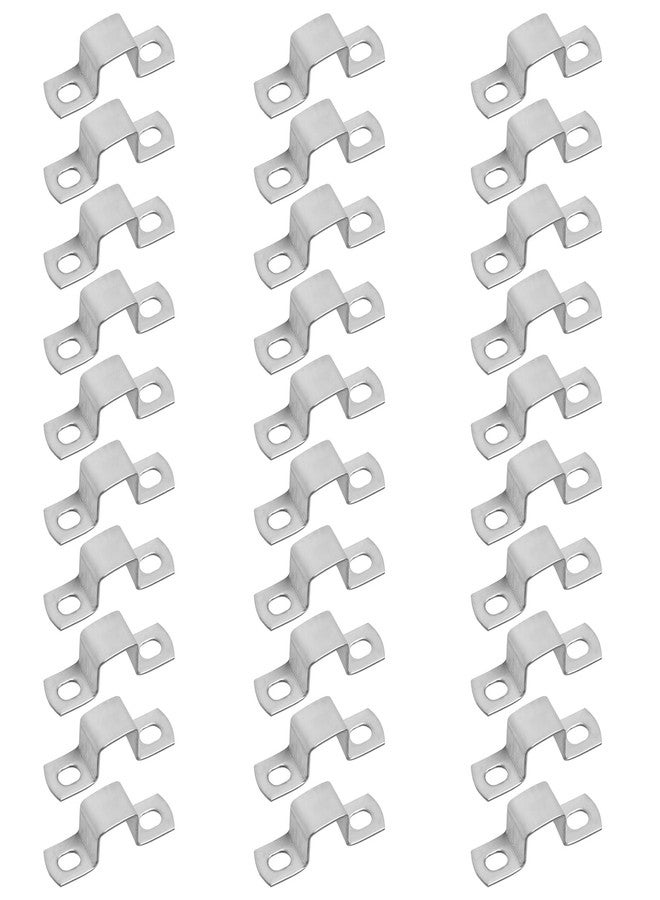 GBGS 30 Pcs 1" x 1" Square Tube Strap Clamp,U Shape Square Pipe Clamp,Stainless Steel 304 - Image 1